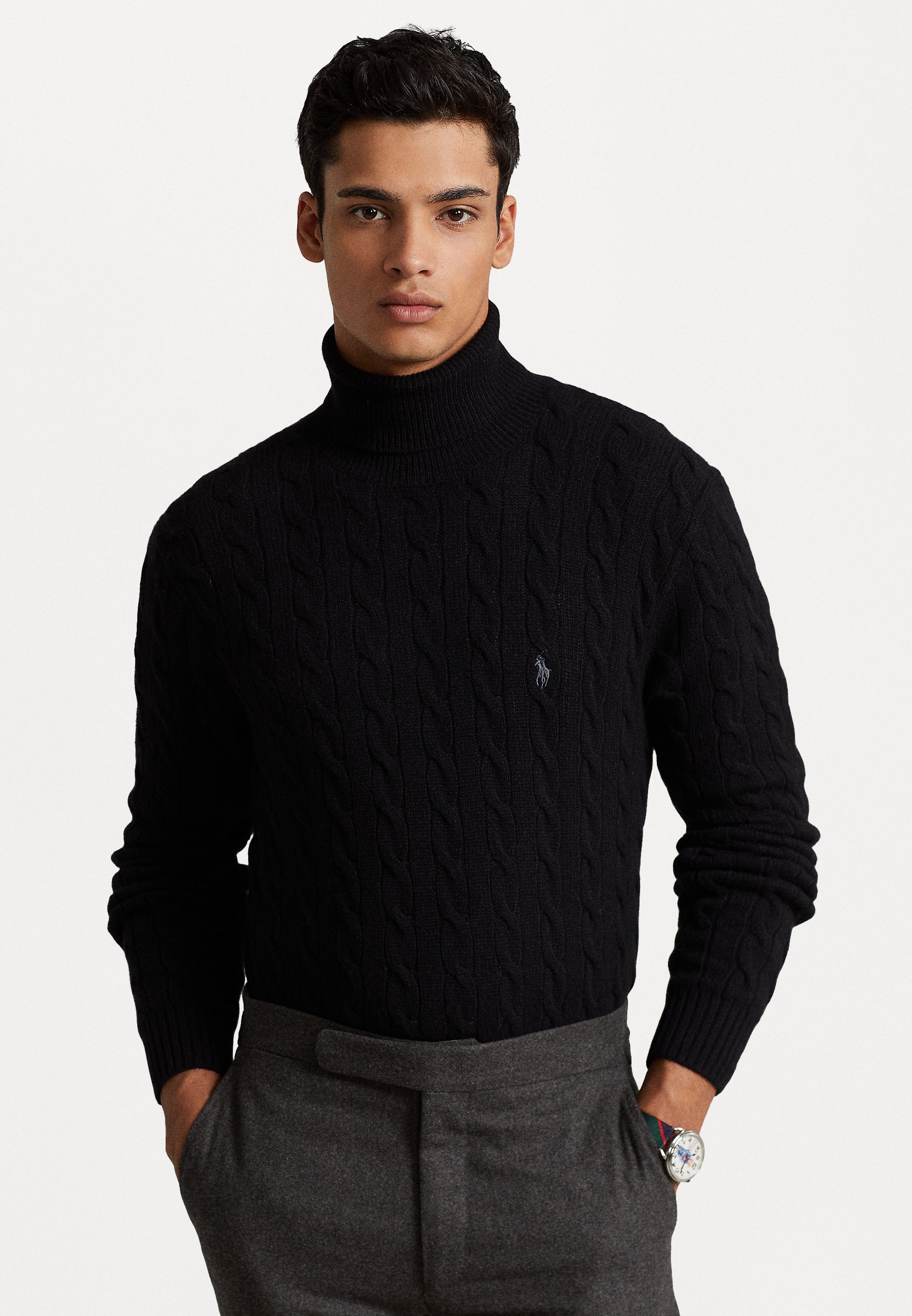 Polo Ralph Lauren CABLE WOOL CASHMERE ROLL NECK JUMPER - Jumper 