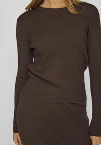 VILA VICOMFY O-NECK  - Svetr - coffee bean