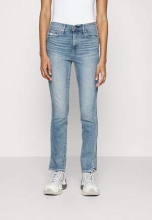 VINTAGE SLIM SPLIT HEM - Liibuvad teksad - light wash