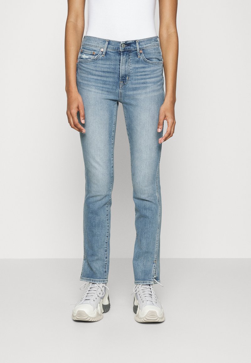 Gap Tall VINTAGE SLIM SPLIT HEM - Traperice uskog kroja - light wash