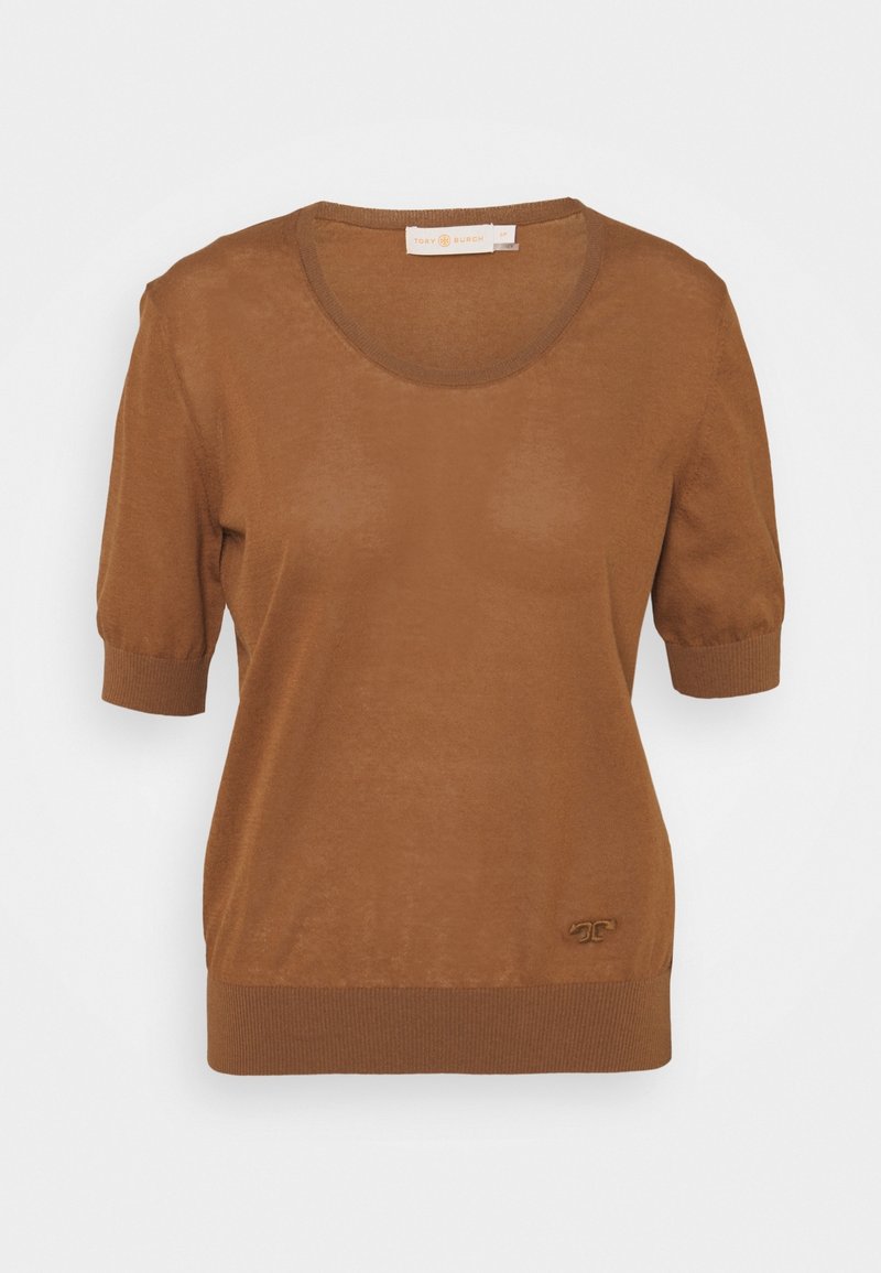 Tory Burch T-shirt basic - brown