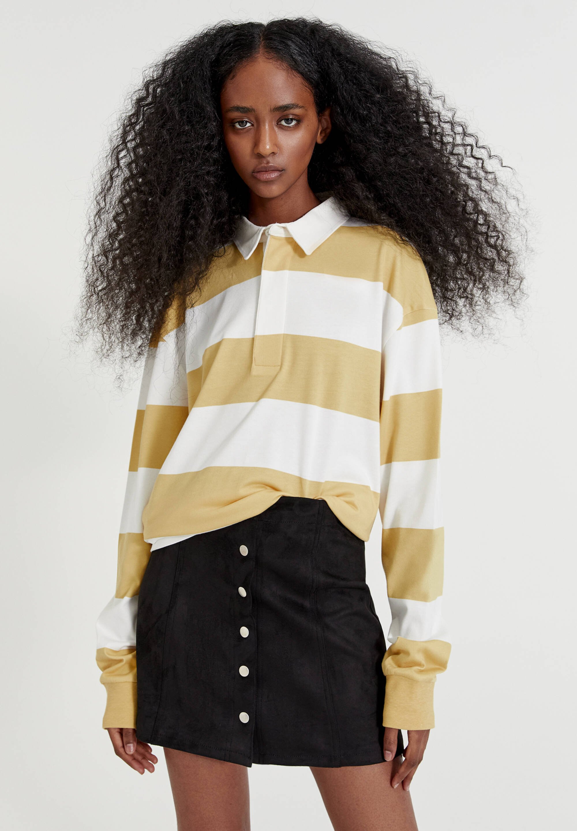 jupe holographique pull and bear