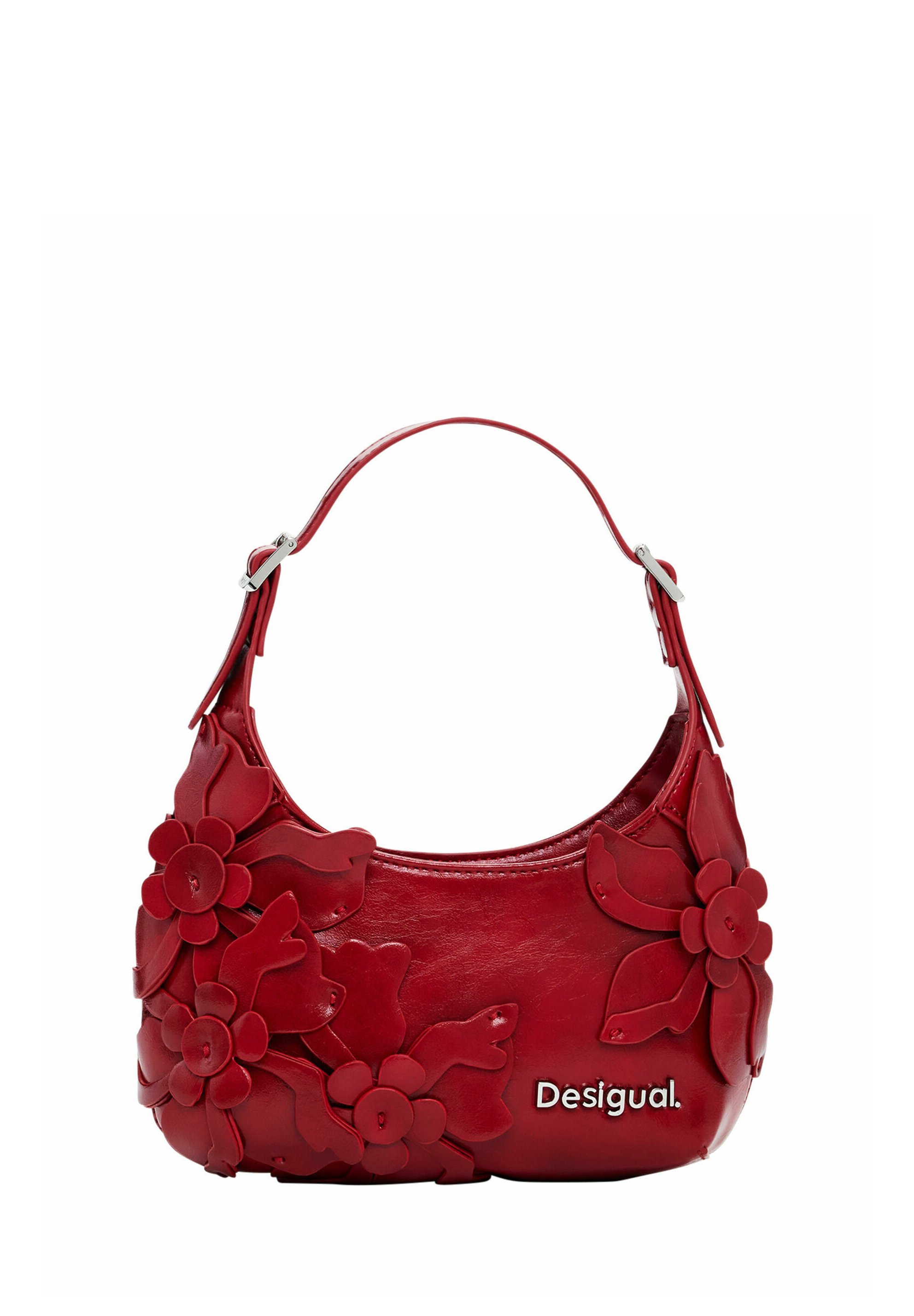 Desigualバッグ DESIGUAL, Geanta crossbody cu decupaje florale Flap, Albastru