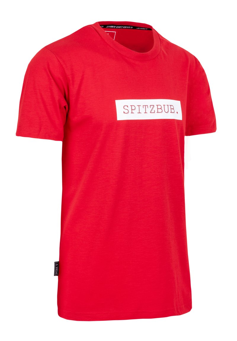 Herren T-Shirts basic | Spitzbub UDO T-Shirt print rot - AW02433 Herren T-Shirts basic | Spitzbub UDO T-Shirt print rot - AW02433
