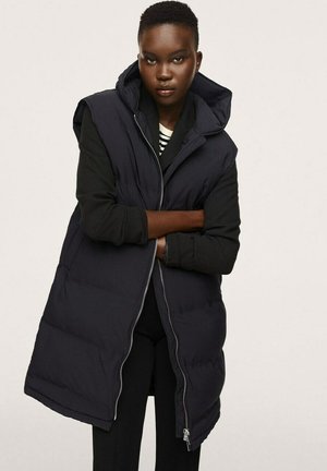 WATER-REPELLENT QUILTED GILET - Vest - black