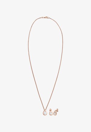 Elli, SET TROPFEN ZIRKONIA KLASSIK - Boucles d'oreilles - rose gold-coloured
