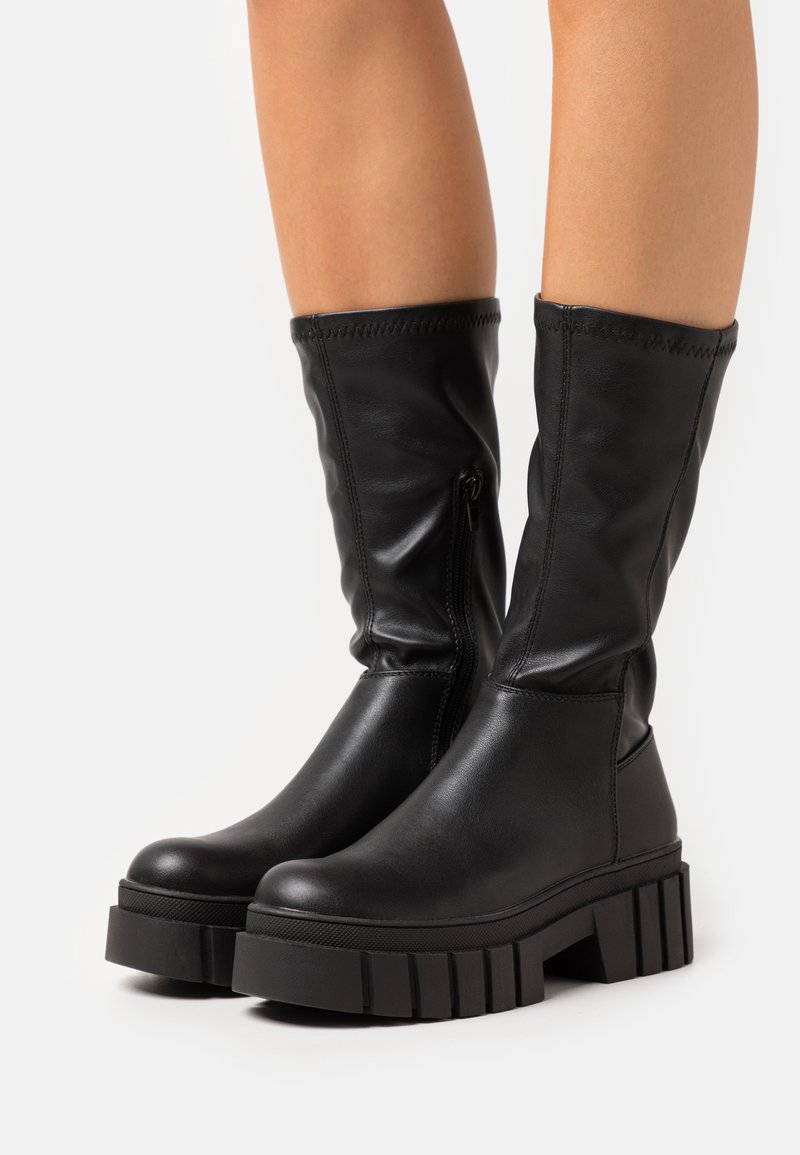ONLY SHOES ONLBAIZA MID SOCK BOOT Platform boots black Zalando