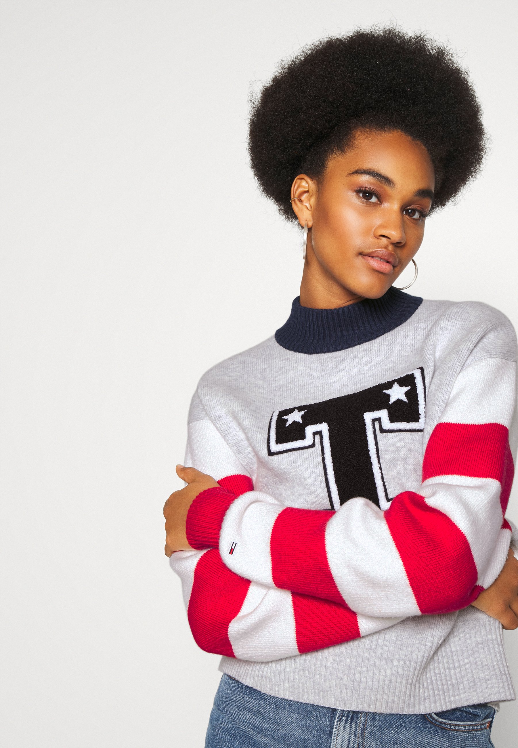 tommy jeans sweater grey