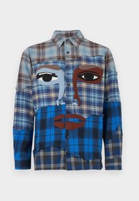 FACE PATCHWORKED - Hemd - blue