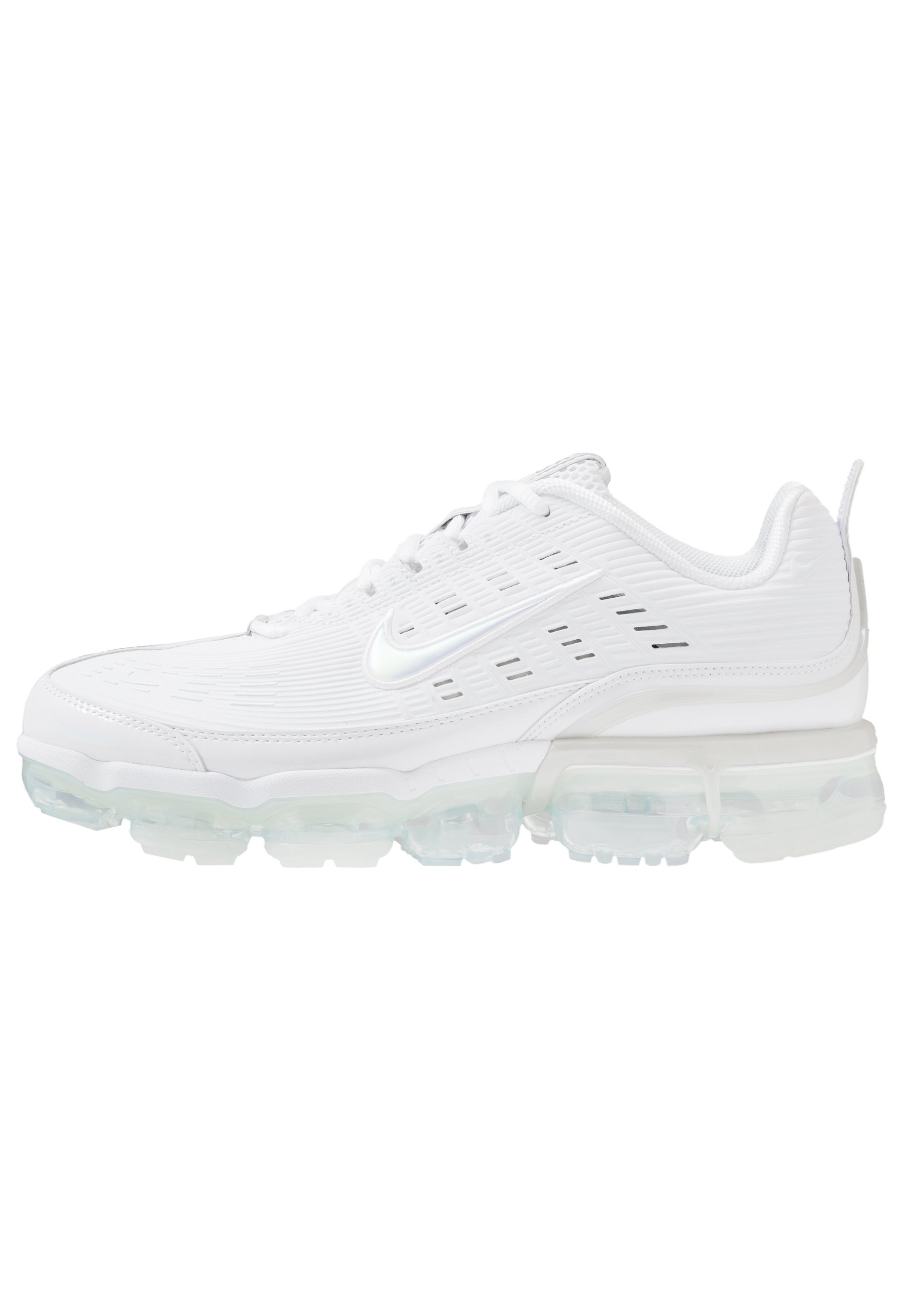 silver and white vapormax