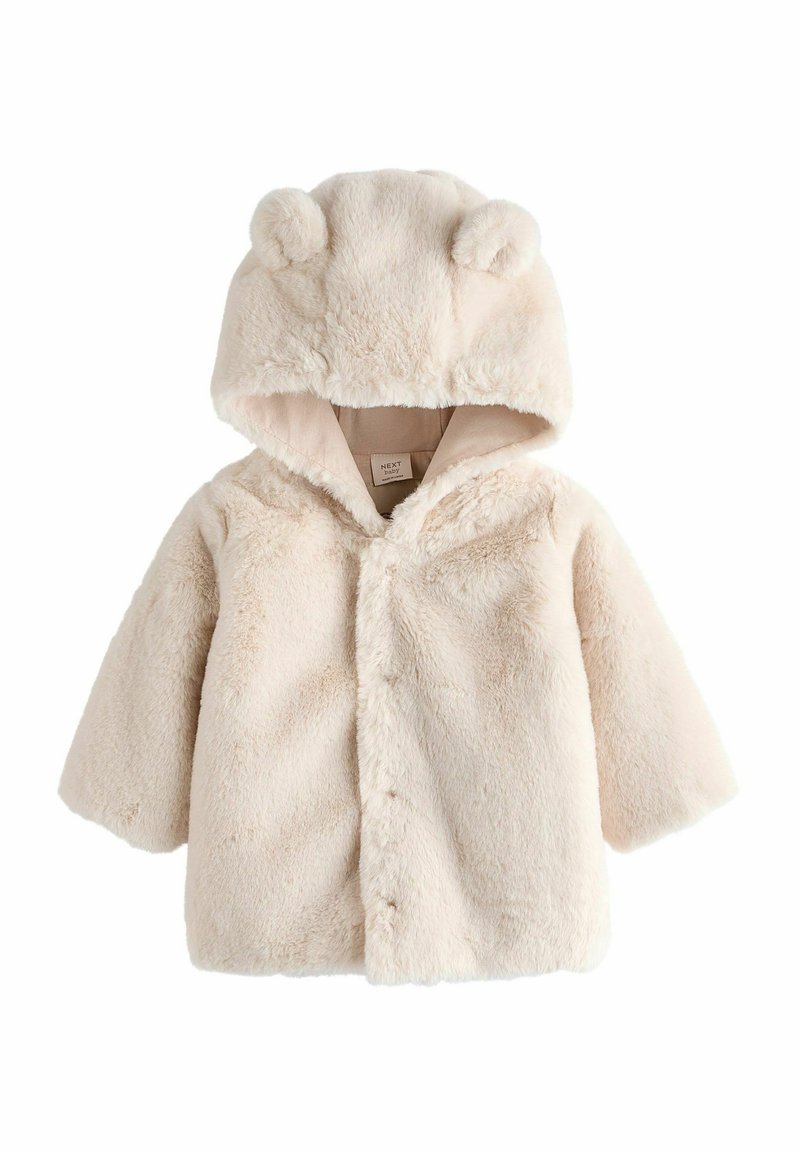 Next HOODED - REGULAR FIT - Talvemantel - ecru white