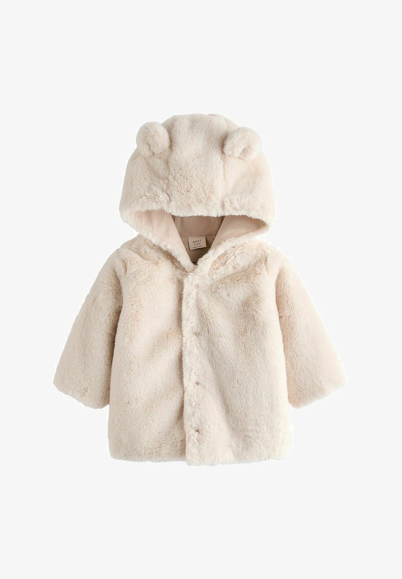 Next HOODED - REGULAR FIT - Zimný kabát - ecru white