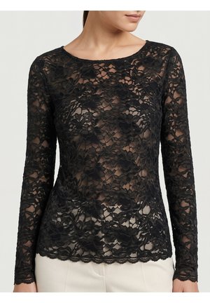 Opal Studio, OPAL STUDIO HILDA LACE BLOUSE L/S - Блуза - black