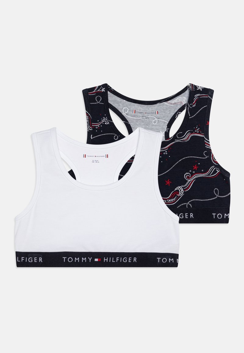 Tommy Hilfiger BRALETTE PRINT 2 PACK - Bustier - black/white