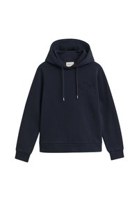 TONAL SHIELD HOODIE - Džemperis ar kapuci - evening blue