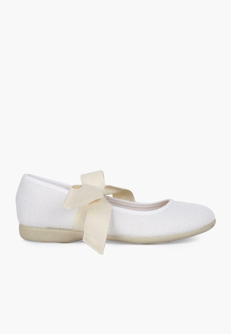 Ballerine Con Cinturino Pisamonas - Similpelle E Fiocco Velluto, Per Bambine - Comode, Eleganti, Fatte In Spagna