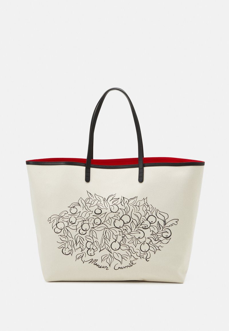 Mansur Gavriel OVERSIZED SUMMER TOTE Shopping Bag natural / flamma