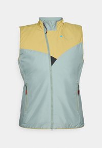 URD LIGHT VEST - Waistcoat - faded green/dark straw