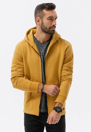 WITH PRINTS  - Vetoketjullinen college - mustard