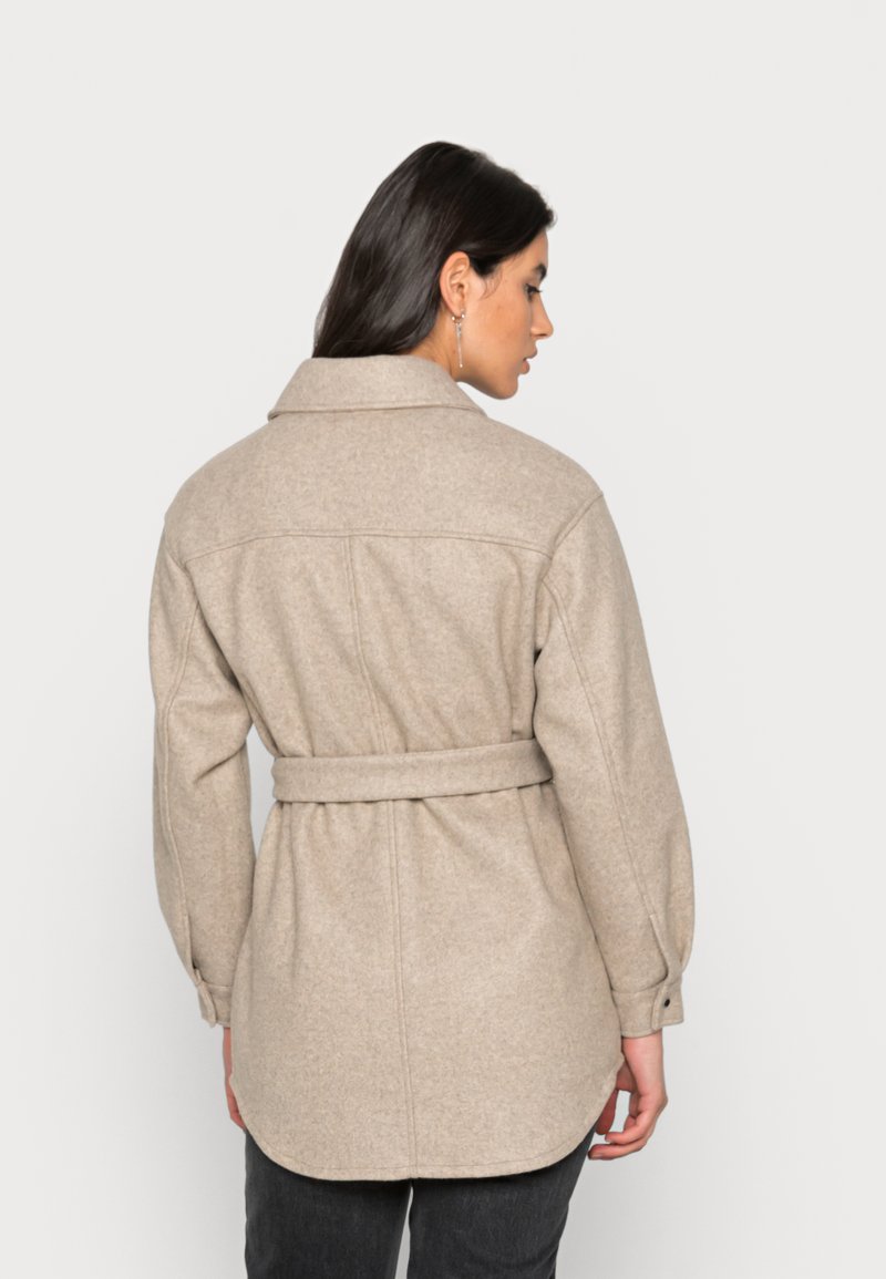 Vero Moda VMVINCE - Short coat - silver mink/tan - Zalando.co.uk Vero Moda VMVINCE - Short coat - silver mink/tan - Zalando.co.uk