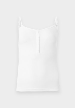 Hollister Co., BARE TIE FRONT BABYDOLL - Débardeur - white