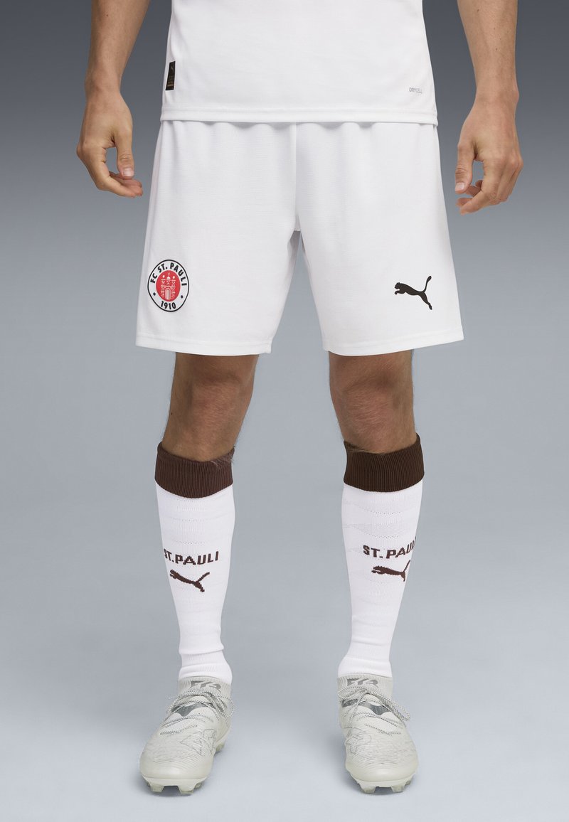 Puma FC ST PAULI - Klubové oblečení - white-espresso brown