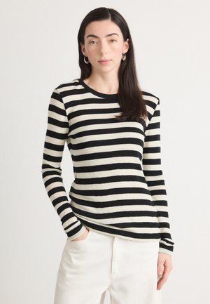 SHARON - Svetr - black/vanilla ice