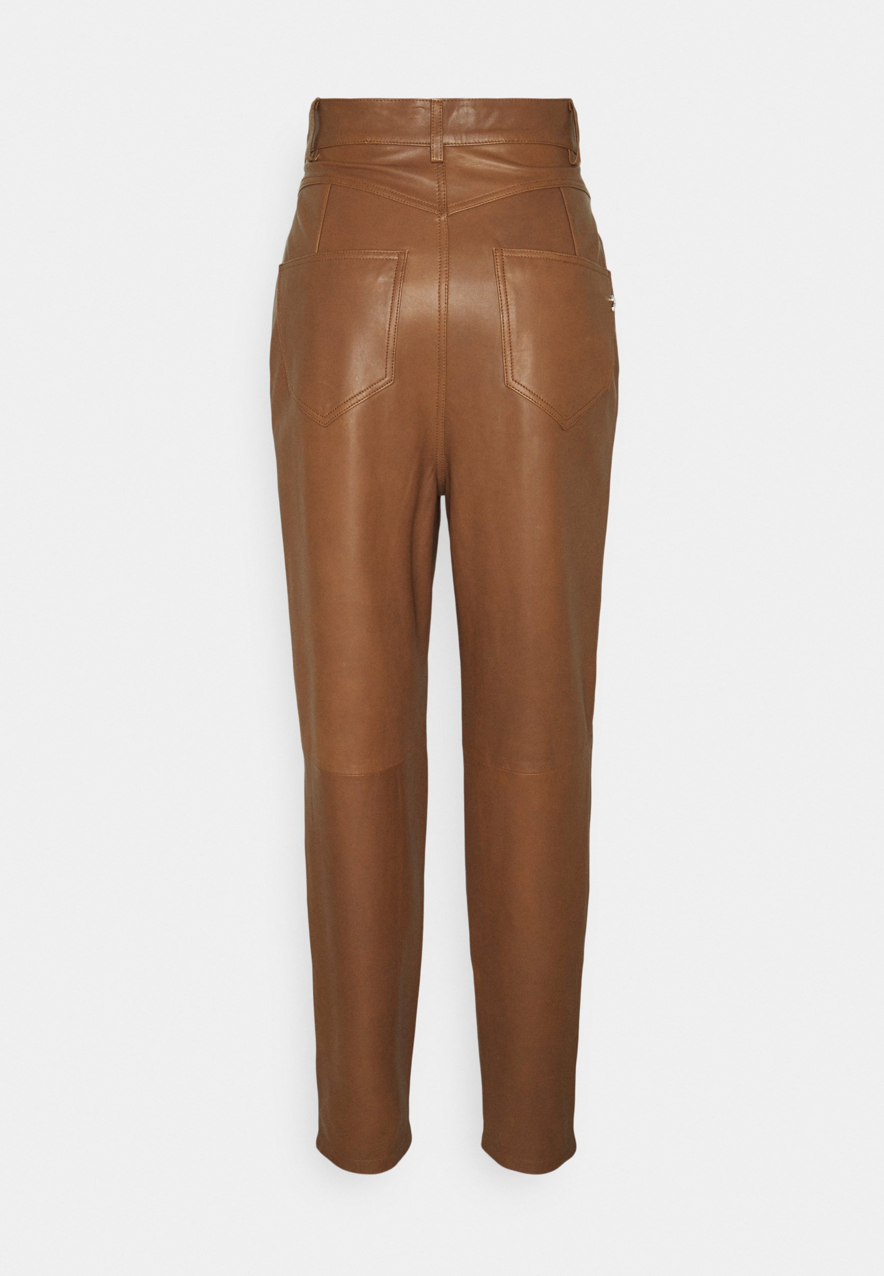 Dondup PANTALONE - Pantaloni di pelle - cinnamon/marrone - Zalando.it