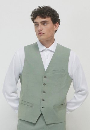 Calliope TINTA UNITA - Gilet elegante - salvia