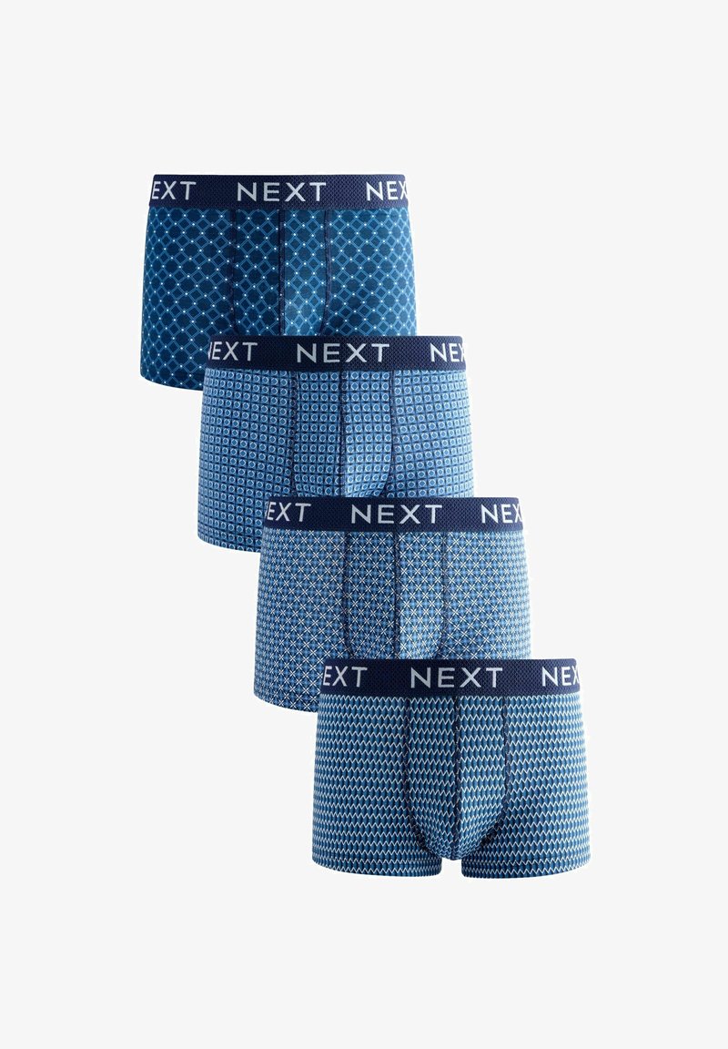 Next PATTERN FOUR PACK - Úzke boxerky - blue geo print