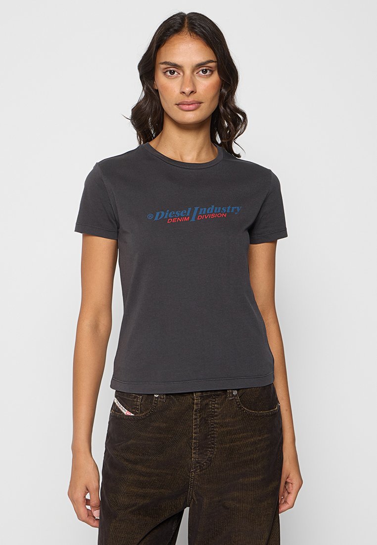 Diesel T-shirt print grijs