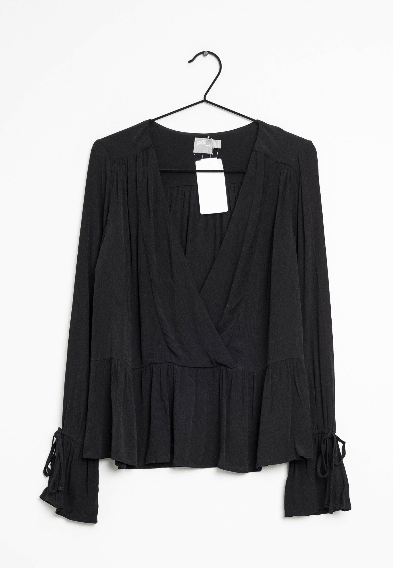 asos black blouse