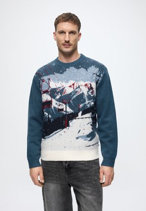 COMFORT LANDSCAPE CREW NECK KNIT - Maglione - winter landscape design