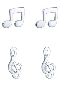 Elli NOTENSCHLÜSSEL SET - Øreringe - silver-coloured