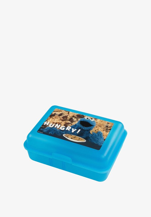 SESAMSTRASSE- KRÜMELMONSTER HUNGRY BUTTERBROTDOSE MIT TRENNWAND – Brotdose – blau