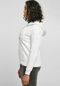 Urban Classics HOODY - Majica s kapuljačom i patentnim zatvaračem - white