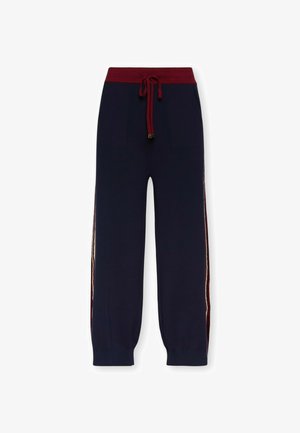 Elena Mirò, PANTALONI CROPPED CON BORDI A RIGHE - Pantalon de survêtement - blu