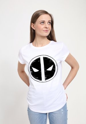 Henry Tiger, DEADPOOL & WOLVERINE DEADPOOL SCRIBBLE EMBLEM - T-Shirt print - white