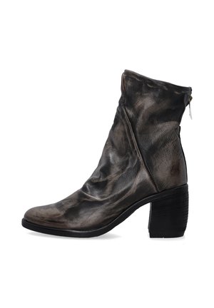High heeled ankle boots - grey