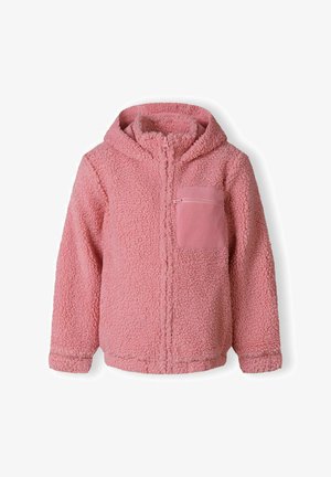 MINOTI BORG HOODED ZIP THRU - Fleecejas - pink