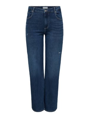ONLY Carmakoma MIT CARWILLY HOHE TAILLE - Tiesaus kirpimo džinsai - medium blue denim
