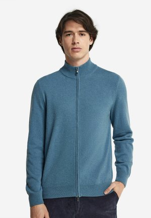 MIT DURCHGEHENDEM REISSVERSCHLUSS AUS  - Strickjacke - Light Blue