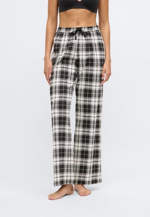 WIDE LEG PANTS 2 PACK - Pyžamové nohavice - black