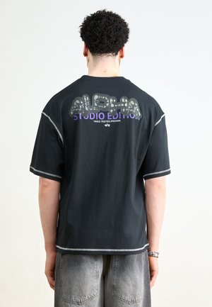 Alpha Industries STUDIO BUBBLE  - Tričko s potlačou - black
