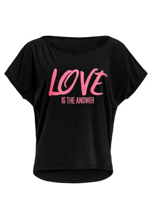 MCT002 ULTRA LIGHT  - T-shirts print - black/glitter/neon pink