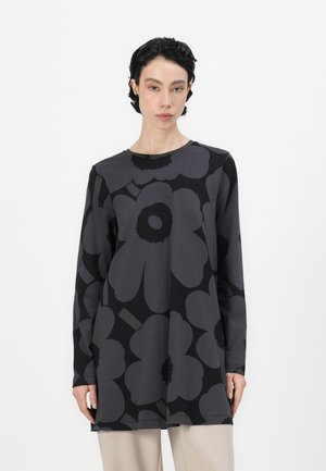 KEVÄT UNIKKO TUNIC - Long sleeved top - black/dark grey