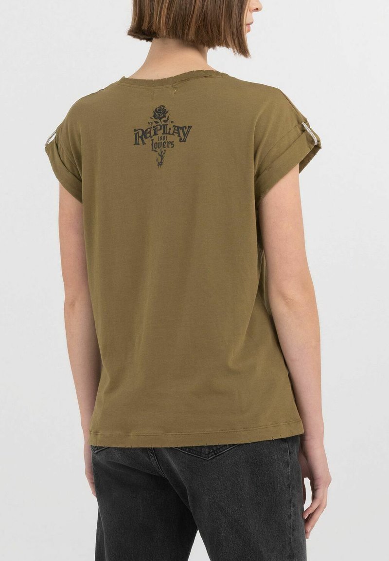 Vinyl Record Reflection On The Ocean T-shirt Army Green main image 0