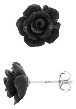ROMANTIQUE EARRINGS FINE SILVER 925/1000 - Boucles d'oreilles - noir