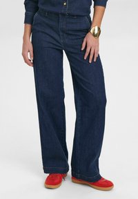 NUAMBER  - Relaxed fit -farkut - dark blue denim