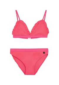 Indian Blue jeans SET - Bikini - neon pink